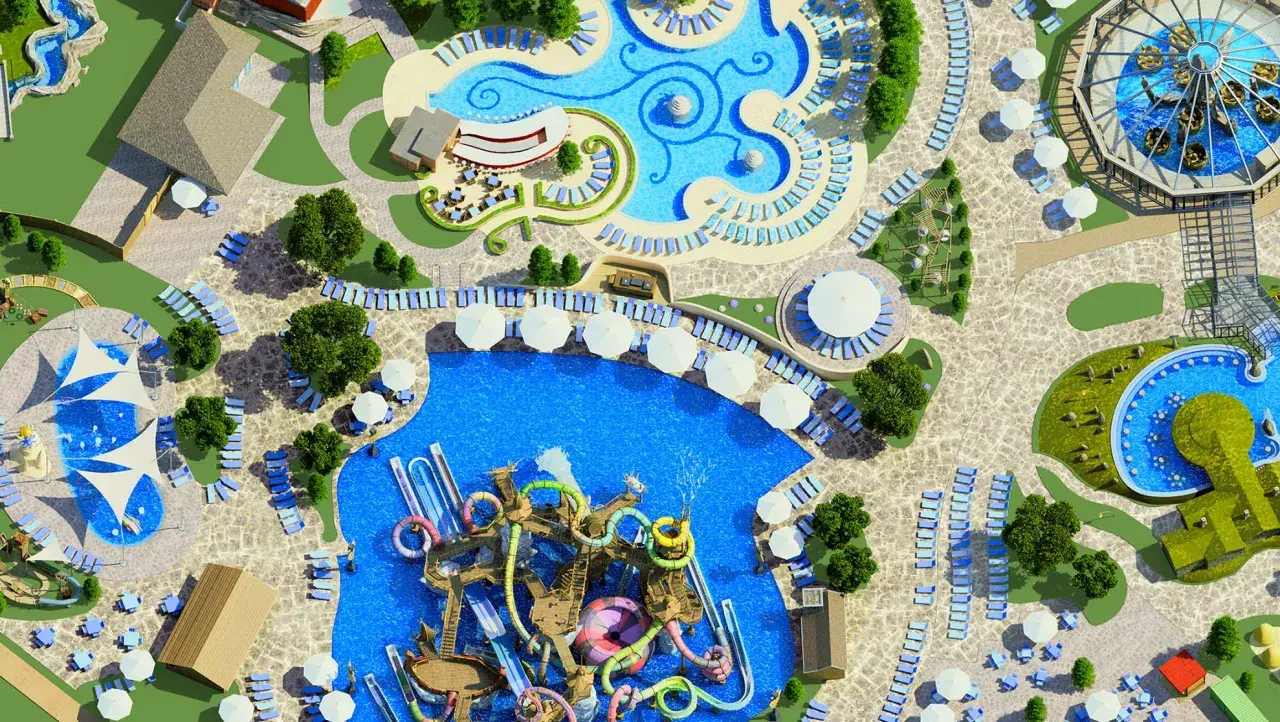 Ein luxuriöser Wasserpark mit Rutschen, Pools und Liegestühlen. Die "Rulantica Erfahrungen" sind hier garantiert, mit viel Spaß für die ganze Familie.