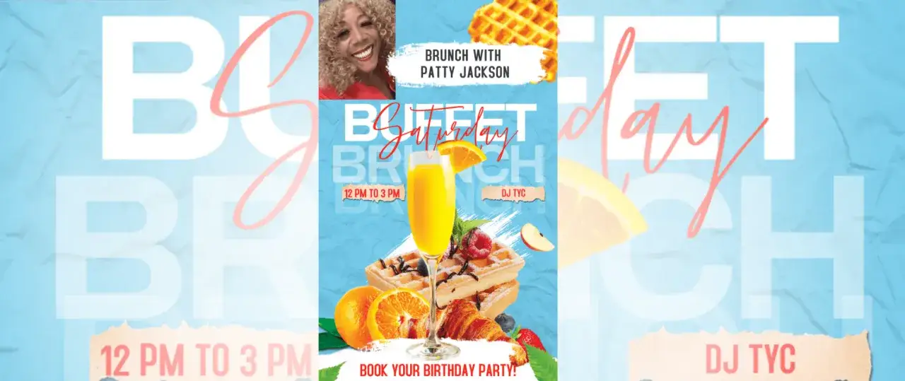 Soul Brunch mit Patty Jackson am Samstag, 12-15 Uhr. Leckere Waffeln, Croissants und Mimosen. DJ TYC legt auf.